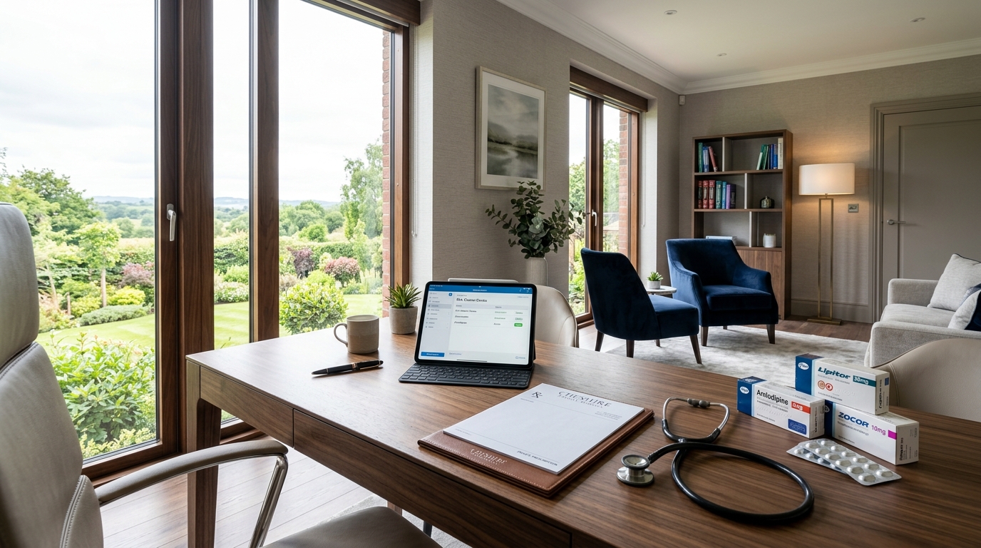 Modern private prescription and clinical suite at Arlington Health Bollin Clinic, Altrincham